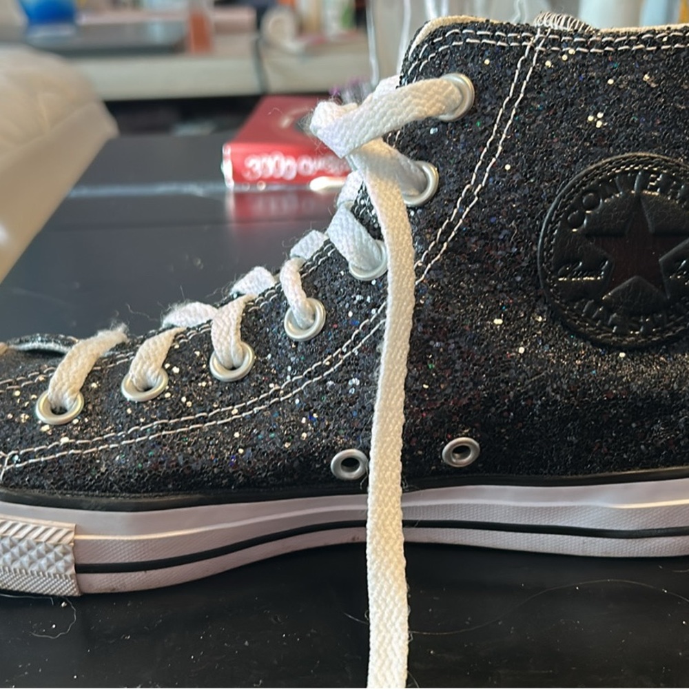 Converse Silver Glitter High-Tops